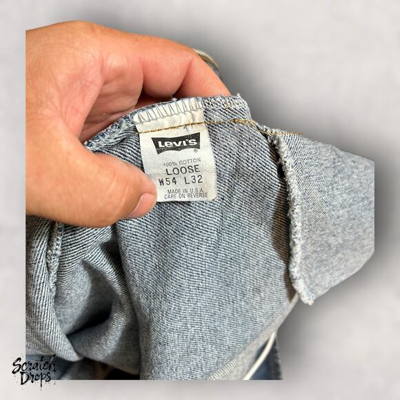 Vintage Levi's Strauss Signature 545 Men's Jeans NWT Deadstock W54 L32 Loose Fit - Picture 3 of 8